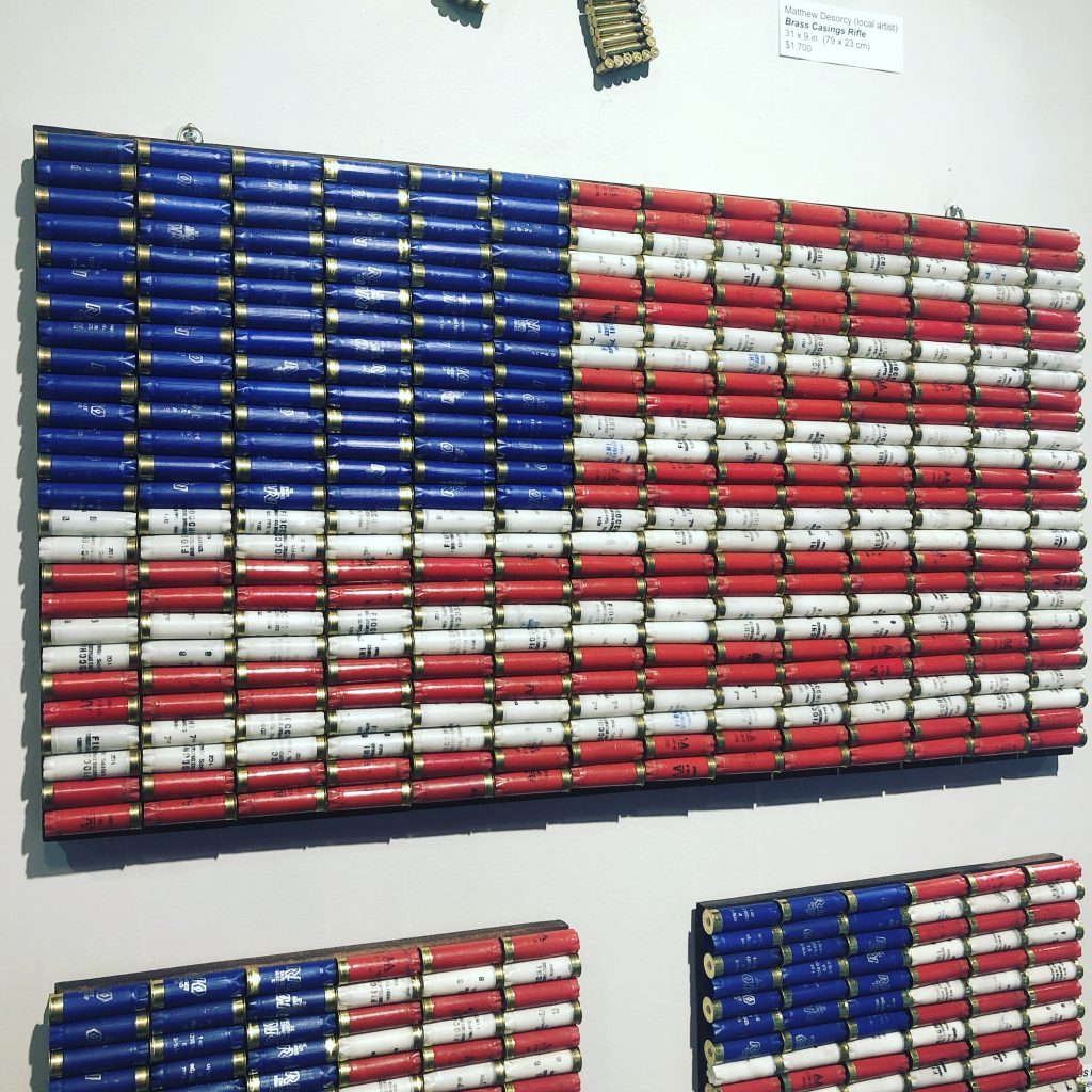 Флаг США из патронов
